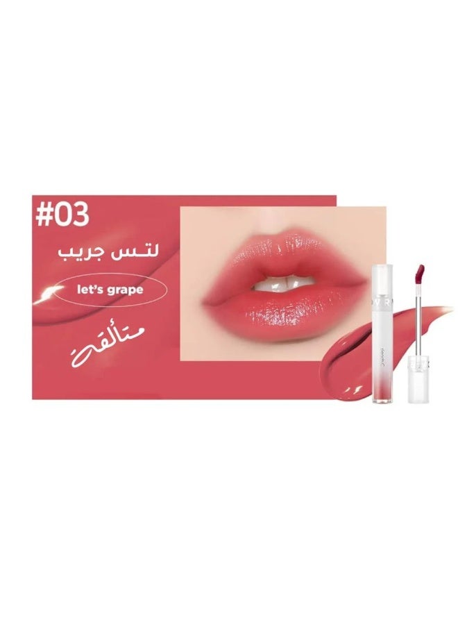 Peach C Korean River Glow Lip Tint – 03 LETS GRAPE - Image 4