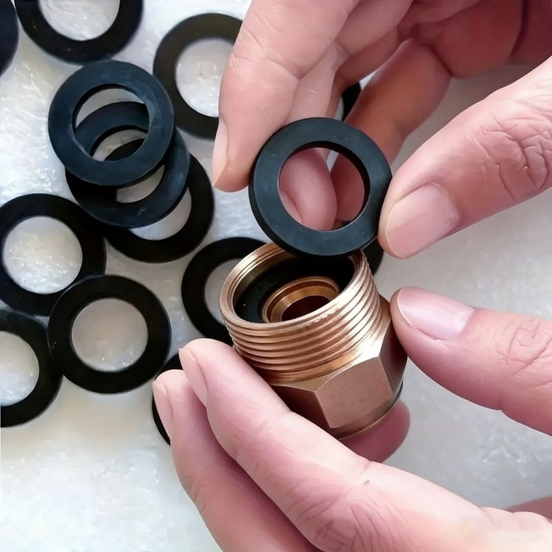 Durable Non Slip Rubber O Ring Sealing Gasket 5 Pack High Quality Rubber Material for Faucet Shower Hose Water Heater Plumping Installation Accessories Even Texture Secure Fit - Image 1
