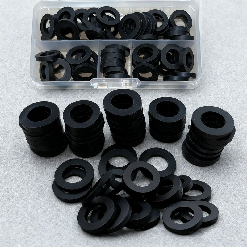 Durable Non Slip Rubber O Ring Sealing Gasket 5 Pack High Quality Rubber Material for Faucet Shower Hose Water Heater Plumping Installation Accessories Even Texture Secure Fit - Image 3