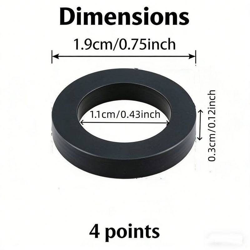 Durable Non Slip Rubber O Ring Sealing Gasket 5 Pack High Quality Rubber Material for Faucet Shower Hose Water Heater Plumping Installation Accessories Even Texture Secure Fit - Image 2