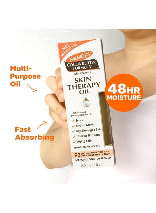 PALMER'S Palmer'S Cocoa Butter Formula Skin Therapy Moisturizing Body Oil With Vitamin E, 5.1 Ounces  - Image 1