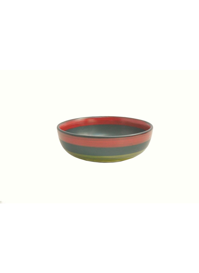 Caffeine Caffeine Ceramic Handmade Green Chandrakari Dinner Set (19 pcs.)  - Image 5