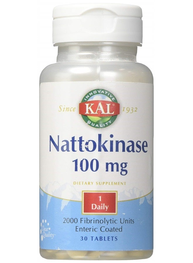 Kal 100 Mg Nattokinase Tablets, 30 Count
