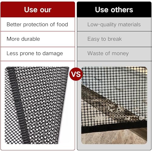 WOHLOPL 3 Pack Grill Mesh Mat Outdoor Grill, Heavy Duty and Non Stick BBQ Grilling Mats & Baking Mats, Resuable and Easy to Clean, Works on Gas Charcoal and Electric BBQ (15.7 x 13 Inch x 3 pcs) - Image 5