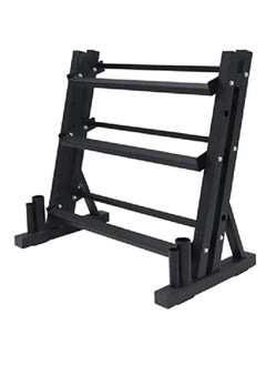 Yalla HomeGym Heavy Duty 3 Tier Dumbbell Rack  For Hex And Round Dumbbells Storage  Space For Barbells And Dumbbells  - Image 1