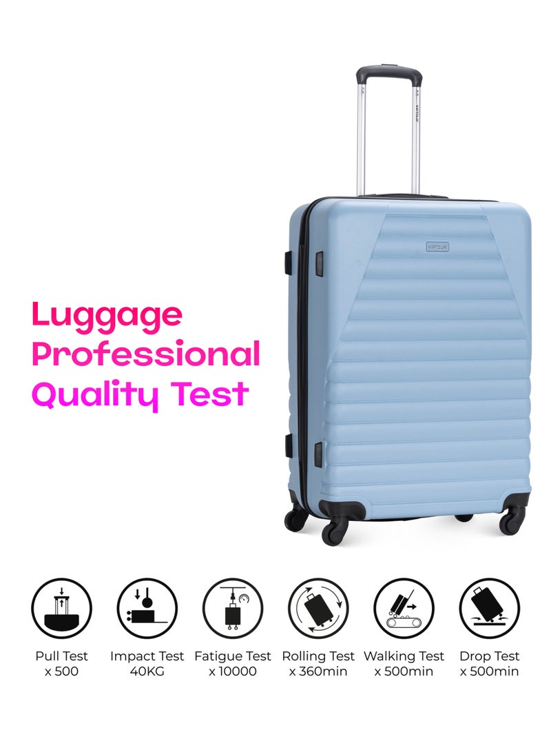 VIPTOUR 4-Piece Hardside Spinner With Number Lock Luggage Trolley Set - Image 4