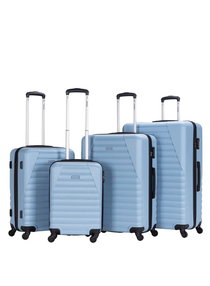VIPTOUR 4-Piece Hardside Spinner With Number Lock Luggage Trolley Set - Image 1