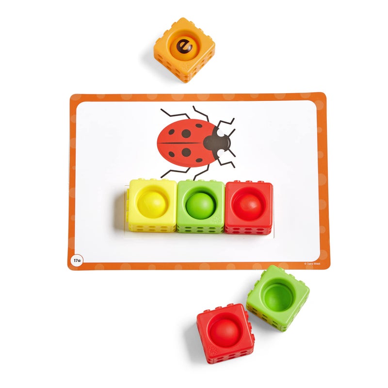 hand2mind Little Minds at Work Science of Reading Essentials Toolkit by Tara West, Decodable Reading Manipulatives, Elkonin Boxes, Letter Sounds, Phonemic Awareness, Preschool Learning (Set of 6) - Image 5