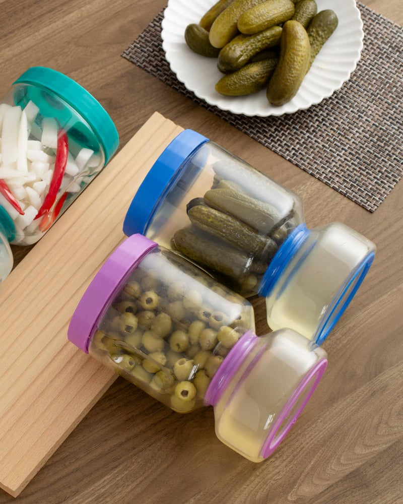 ZENS Pickle Jar with Strainer Flip, 2 Pack 51oz Pickle Container Pickle Juice Separator Hourglass Jar for Olive Keeper, Leakproof Pickle Holder Jars for Pickling Dill Sliced Storage, Gifts for Mom - Image 5
