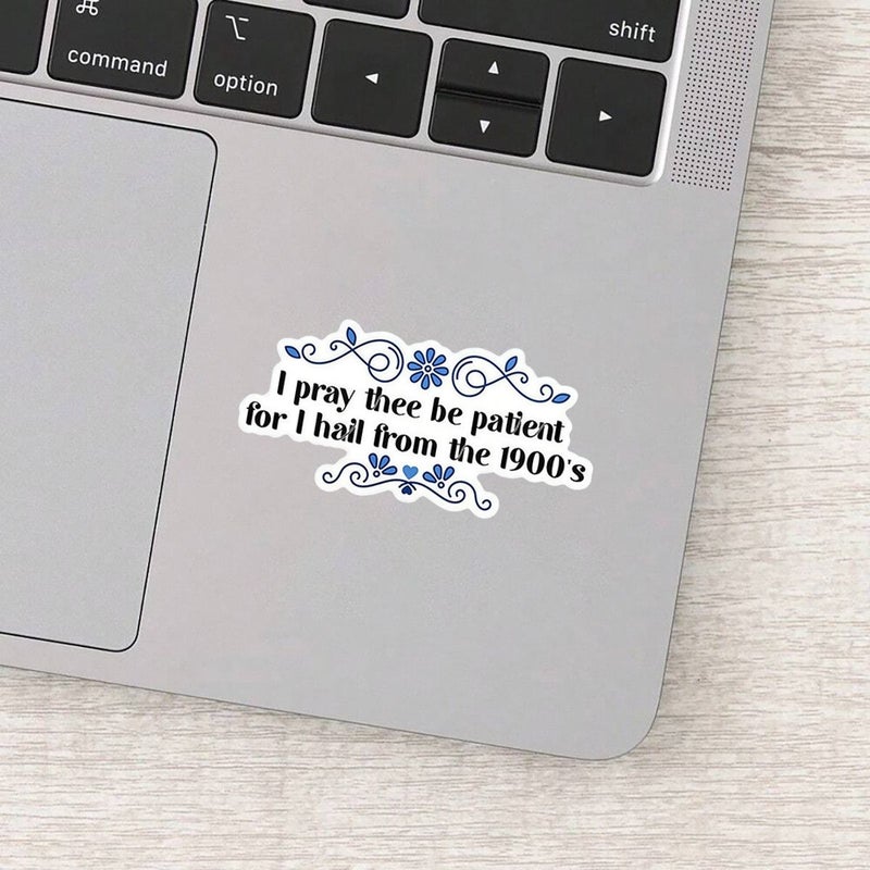 3 Inch Multicolor Retro Floral PVC Sticker Funny Vintage Decal for Laptops Water Bottles - Image 3