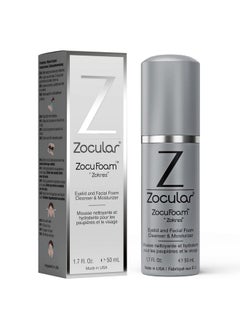 Zocular Zocular ZocuFoam Eyelid Cleanser - Foaming Eyelid Scrub - Natural pH Balanced Solution - 1.7 FL OZ (50mL)  - Image 1