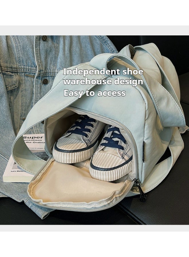 Swimming and fitness bag, sports bag, large-capacity dry and wet separation short-distance travel bag, waterproof messenger bag, storage bag - Image 4