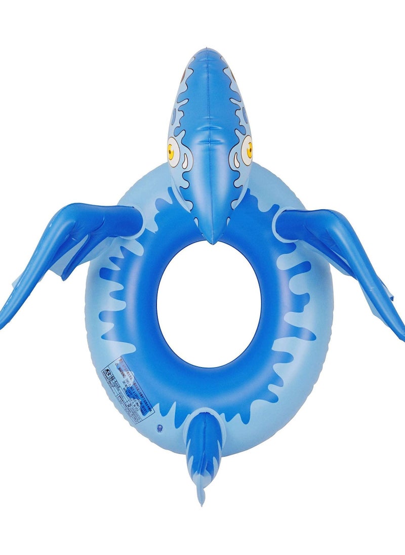 Swim Rings for Adults & Kids, Dinosaur Swimming Pool Floaties Inflatable Toy Fun Party Floats with a Zizi Sound Learn to Water Foats