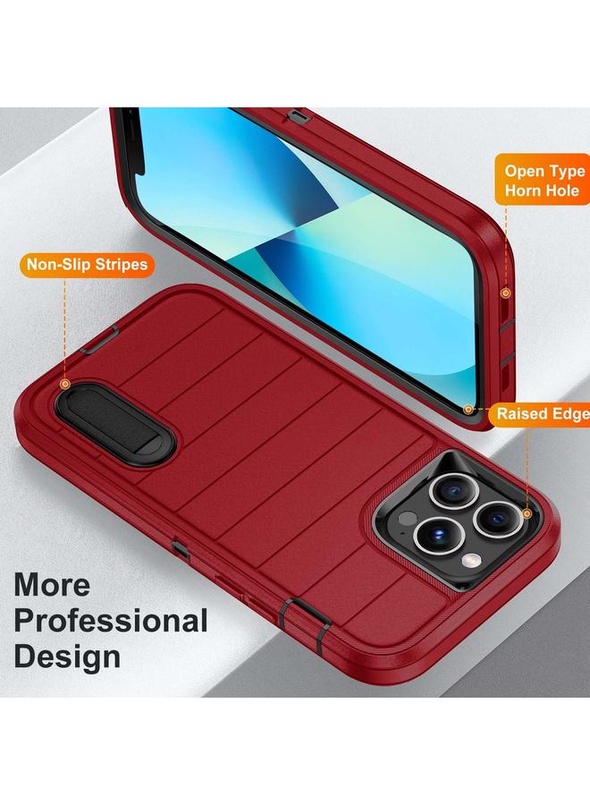 S-TOP Case For iPhone 13 Pro Defender Gen2 Rugged PC + Silicone Phone Case with Holder - Image 3