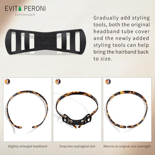 EVITA PERONI Hair Band for Eyewear - No Pressure, No Headache, Comfortable Thin Non-Slip Headbands for Women's Hair Fashion - Amber - Image 5