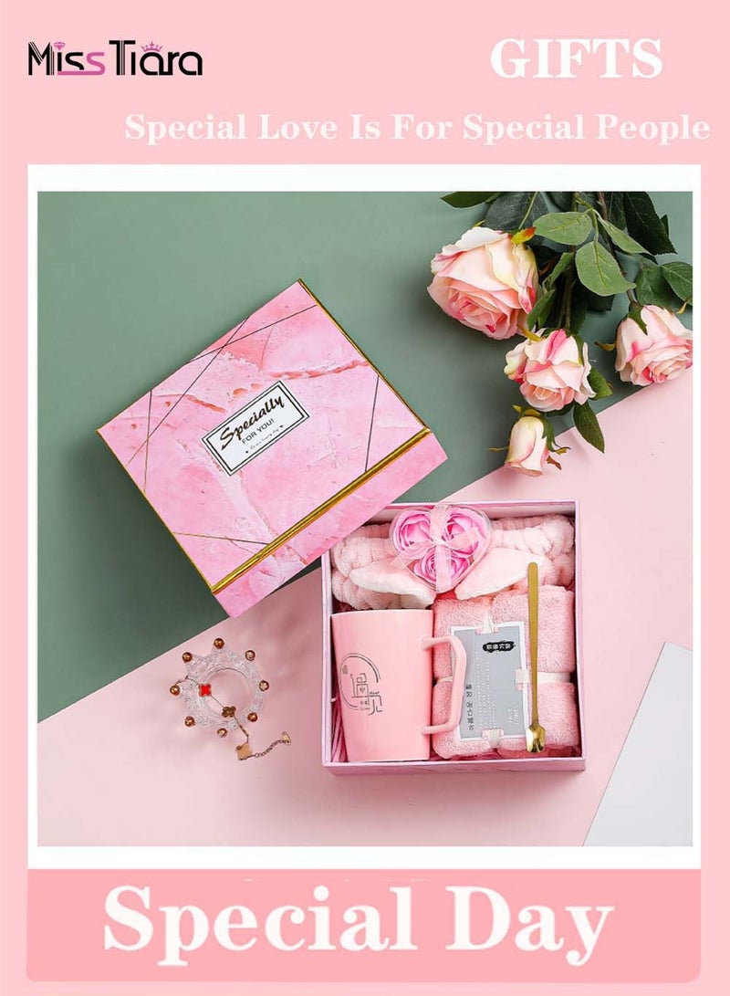 MissTiara سلال هدايا نسائية - مجموعة صناديق هدايا عيد الميلاد سلة هدايا رمضان، مجموعة هدايا زفاف، حزمة رعاية صداقة نسائية، مجموعة هدايا صديقات نسائية - Image 1