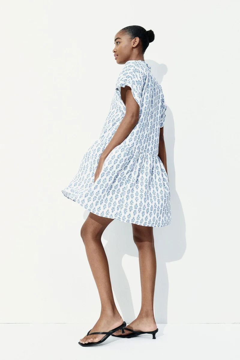 H&M Crinkled tunic dress