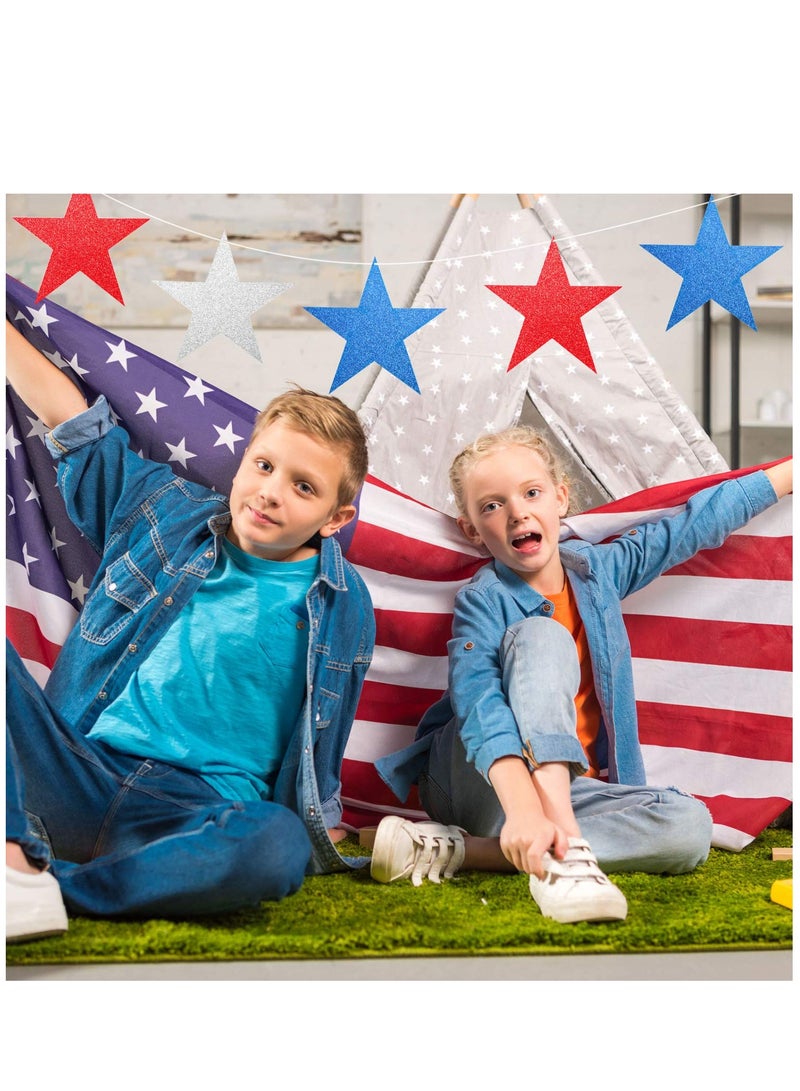 Excefore 80 قطعة من قواطع النجوم اللامعة ورق نجم كونفيتي لقوائم الإعلانات جدار الفصل تزيين حفلات، ألوان غنية، طول 6 بوصة - Image 5