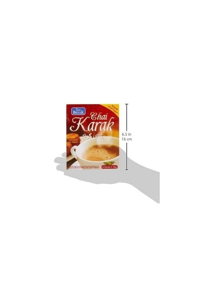 Tea Break Instant Chai Karak, 8 x 25g Sachets - Image 3