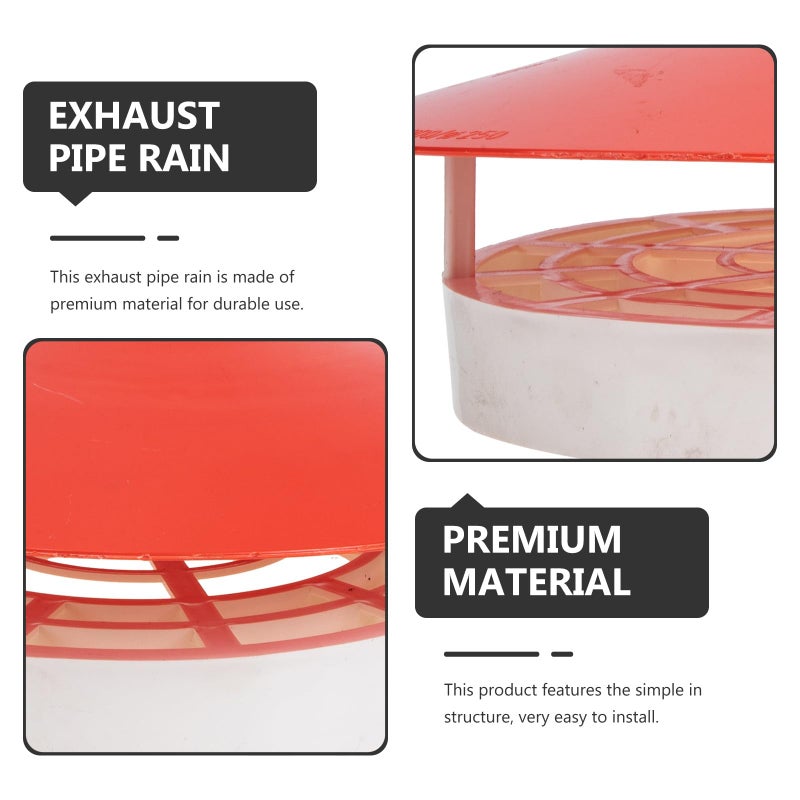 Universal PVC Rainproof Roof Vent Cover 160 250mm Smoke Chimney Protector - Image 4