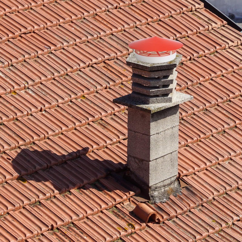Universal PVC Rainproof Roof Vent Cover 160 250mm Smoke Chimney Protector - Image 5