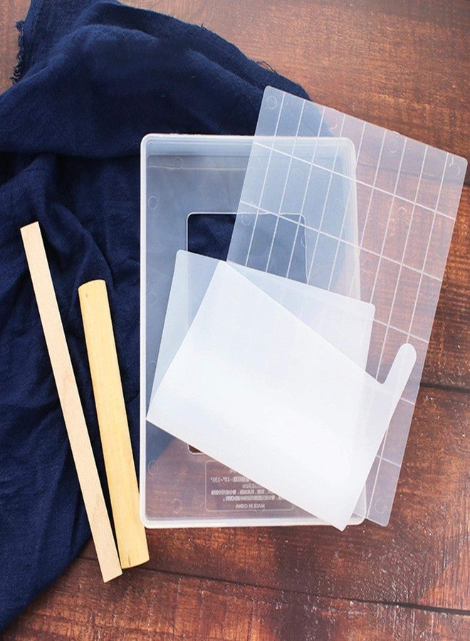 سفوبيركس مجموعة قوالب النوجا، قالب نوجا سيليكون مصنوع يدويًا، حصيرة غير لاصقة، أدوات تقطيع وفرد العجين، أدوات خبز الحلوى، أدوات صنع حلوى الشوكولاتة، أداة طهي خشبية - Image 1