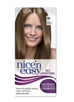 CLAIROL Nice'n Easy No Ammonia Hair Dye 90 Dark Ash Blonde  - Image 2