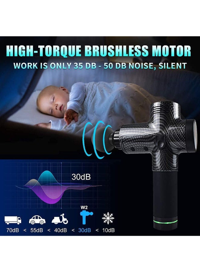 Adjustable Speed Muscle Massager With Power Digital Display And Bag - Image 4