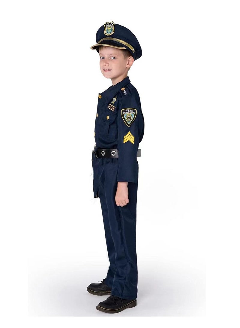 Loquat 2024 New Police Officer Costume for Kids，Role Play Kit for Boys - Image 4