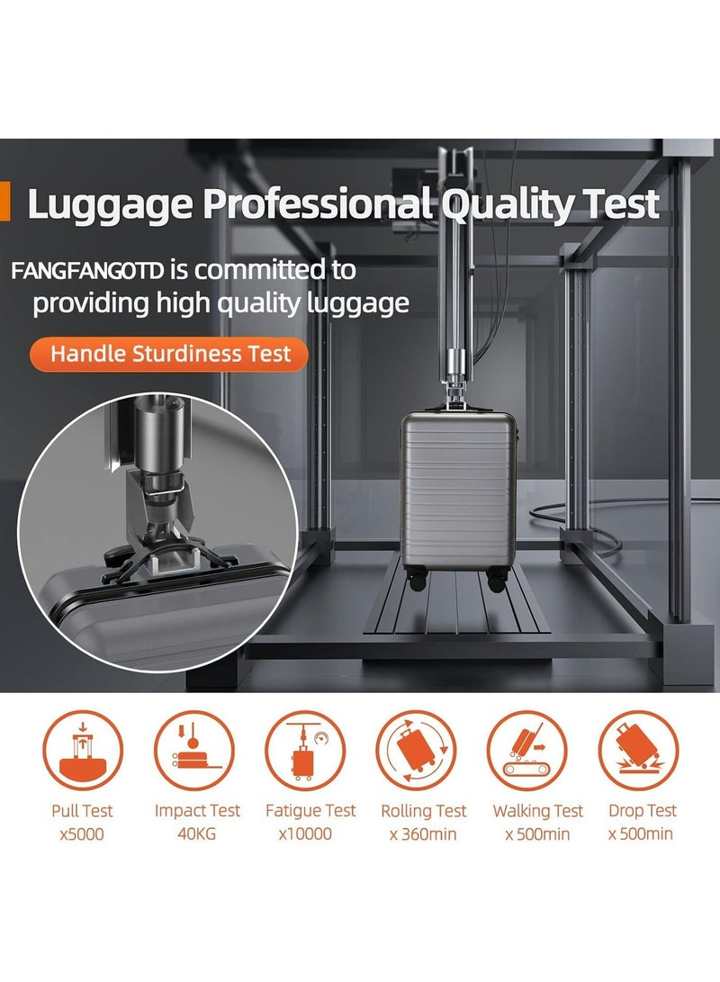 Favarey Basics 3-Piece Luggage Sets (20", 24", 28"), Expandable Luggage Sets Clearance, Suitcases with Spinner Wheels, Hard Shell Luggage Carry on Luggage Set with TSA Lock (GREY)  - Image 5