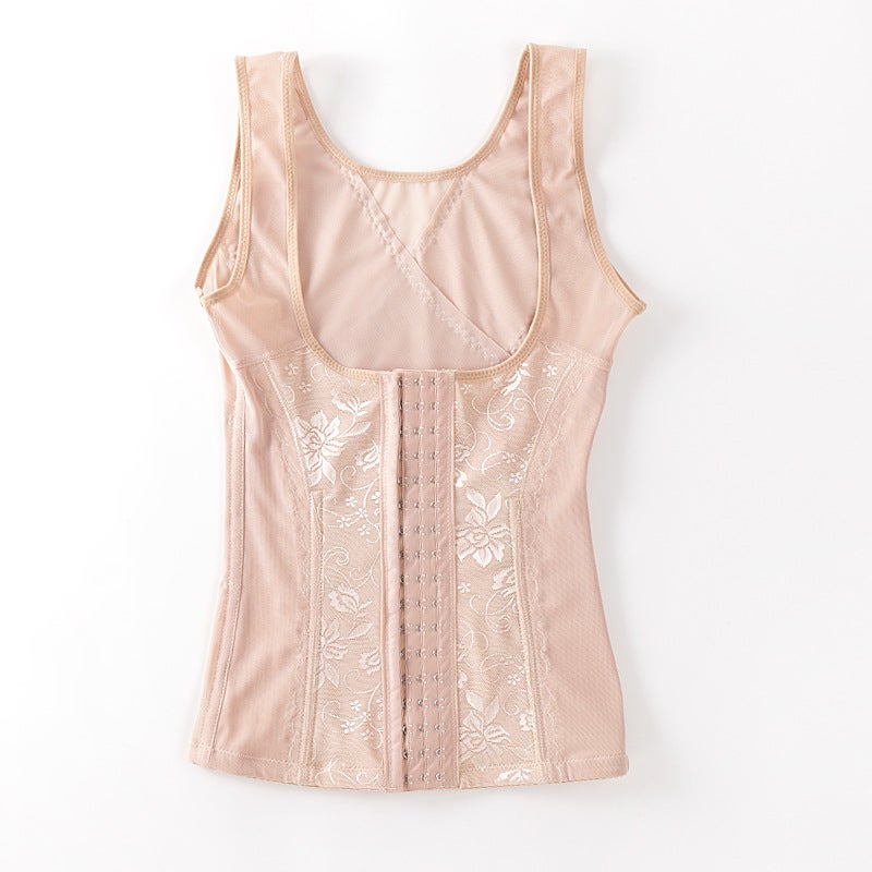 Spot 3 Rows 17 Buckles Steel-Bone Lace Breathable Thin Waist Shaping Waist Shaping Vest - Image 1