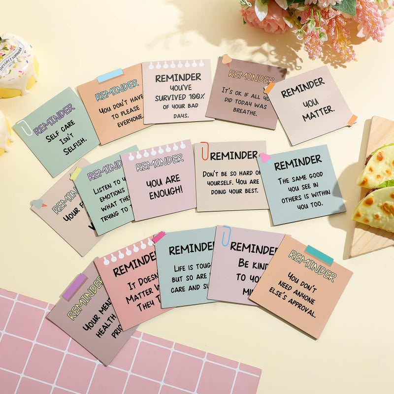 Copkim 15 Pcs Mental Health Fridge Magnets Boho Inspirational Daily Reminder Refrigerator Magnets Mental Reminder Notes Affirmations Encouragement Gift for Kitchen Whiteboard Therapy Office Home Decor - Image 4
