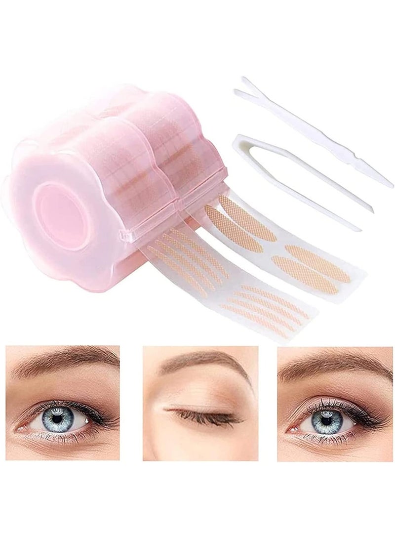 Generic Eyelid Tape, Invisible Double Eyelid Lift Strips Instant Eyelid Stickers, Self-Adhesive Eye Tapes Fiber for Hooded Droopy Uneven Mono-eyelids, Big Eye Tools with Fork Rods & Tweezers 1200 Pcs  - Image 1