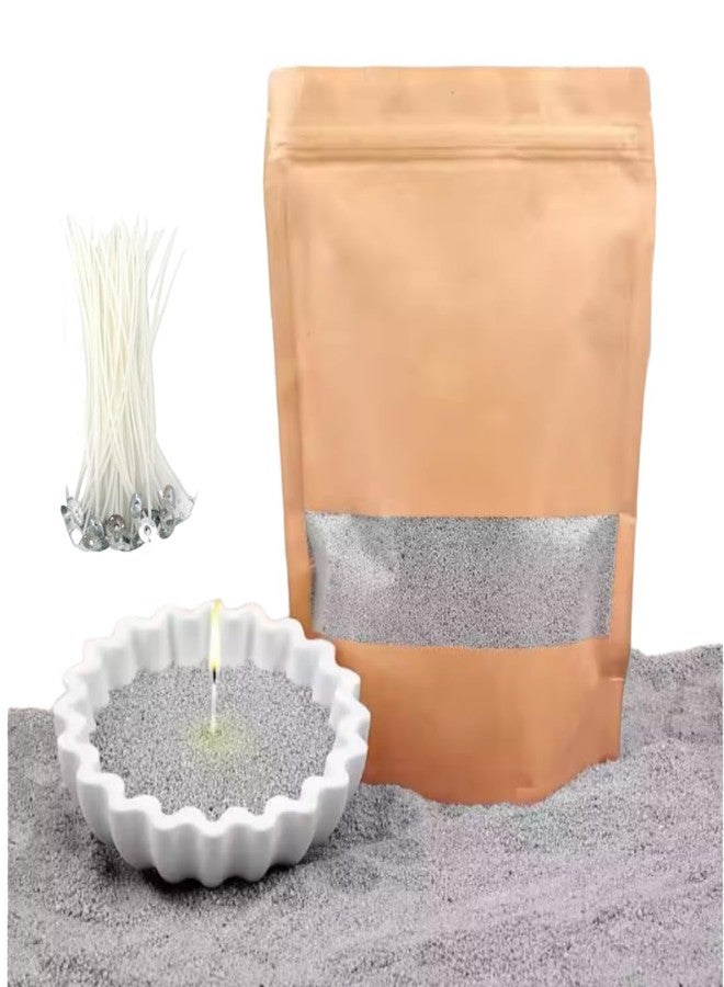 PHYMAT Multi-Color Candle Sand with 50pcs Wicks, 1.1LB Pearled Candles, Refillable Plant Sand Candle Wax Kit for DIY Handmade Candle Making, Party, Wedding, Home Decor - Image 1