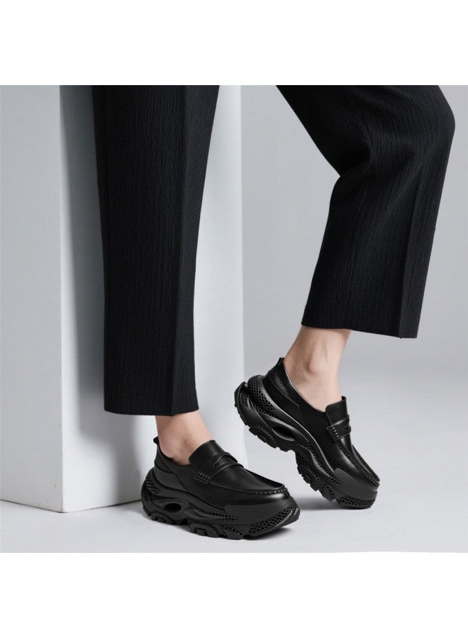 Cabbeen Men's Shoes Autumn Style Breathable Niche Light Luxury Loafers Cloud-like Comfort Casual Sneakers - Image 2