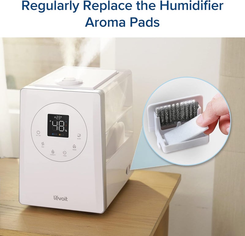 LEVOIT Aroma Pads 16 Pack, Humidifier Replacement Filters, Compatible with LV600S, Classic300S, LV600HH, OasisMist450S, Make The Fragrance Stronger and Longer Duration, White - Image 5