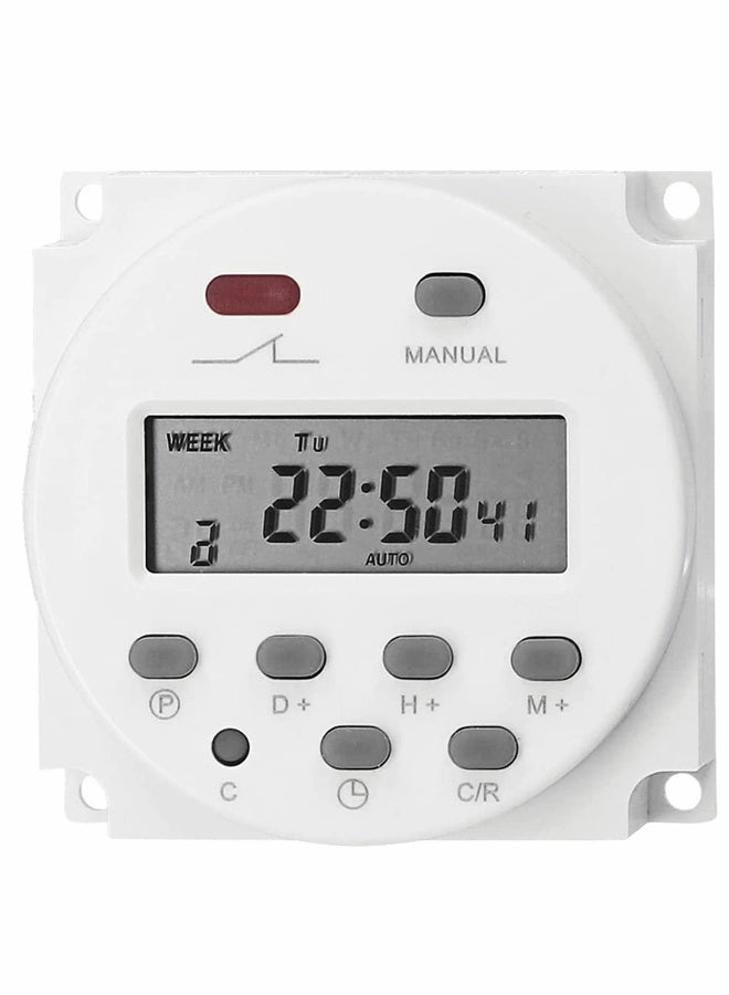 مؤقت رقمي قابل للبرمجة أسبوعيًا، مفتاح للأجهزة المنزلية، 16 برنامج تشغيل/إيقاف مستقل، للأضواء والمراوح وصانعة الخبز ومكيف الهواء، مؤقت للمطبخ، سهل التحكم، حياة ذكية - Image 1