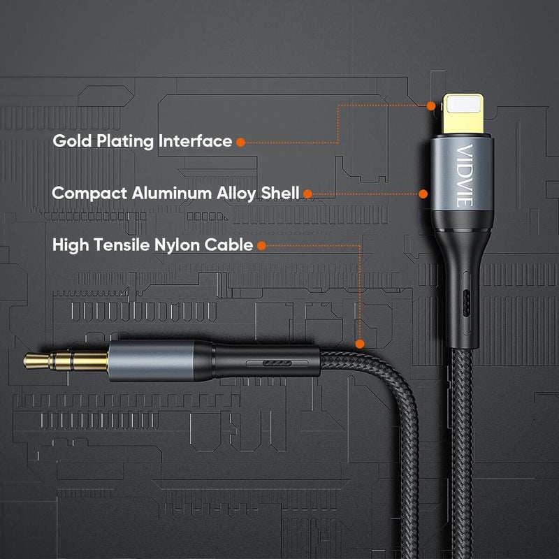 Vidvie AL1112 Lightning Audio Cable High Quality Sound for Apple Devices - Image 4