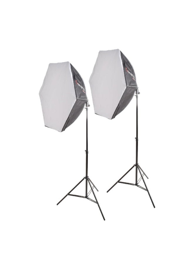 general LIGHT KIT2pc With octa Box LED 2X150W - Image 4