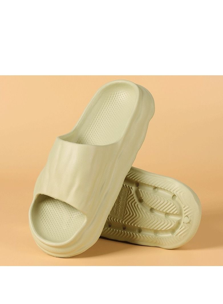 Loquat Bathroom Slippers With Non Slip Outer Soft Soles 