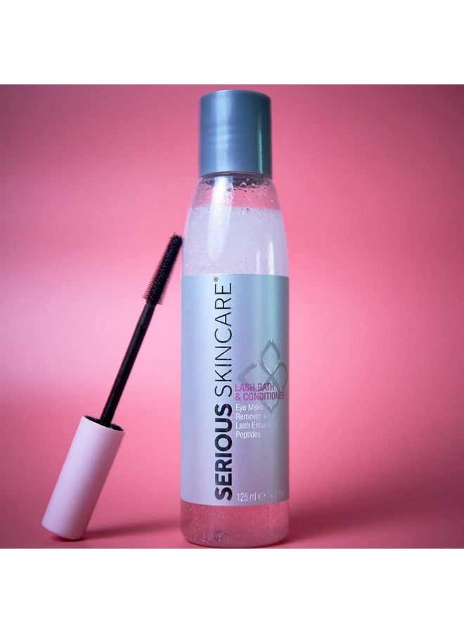 Serious Skincare Lash Bath & Conditioner Oil Free Eye Makeup Remover With Lash Enhancing Peptides Promotes Eyelash Growth 4 Oz. (1Pack) - Image 5
