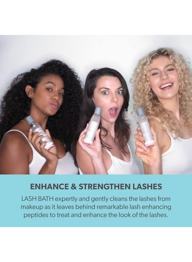 Serious Skincare Lash Bath & Conditioner Oil Free Eye Makeup Remover With Lash Enhancing Peptides Promotes Eyelash Growth 4 Oz. (1Pack) - Image 4