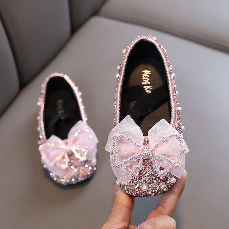 2025 Lady Girl Princess Girl Baby Princess Flats Leather Shoes Dance Performance Shoes School - Image 4