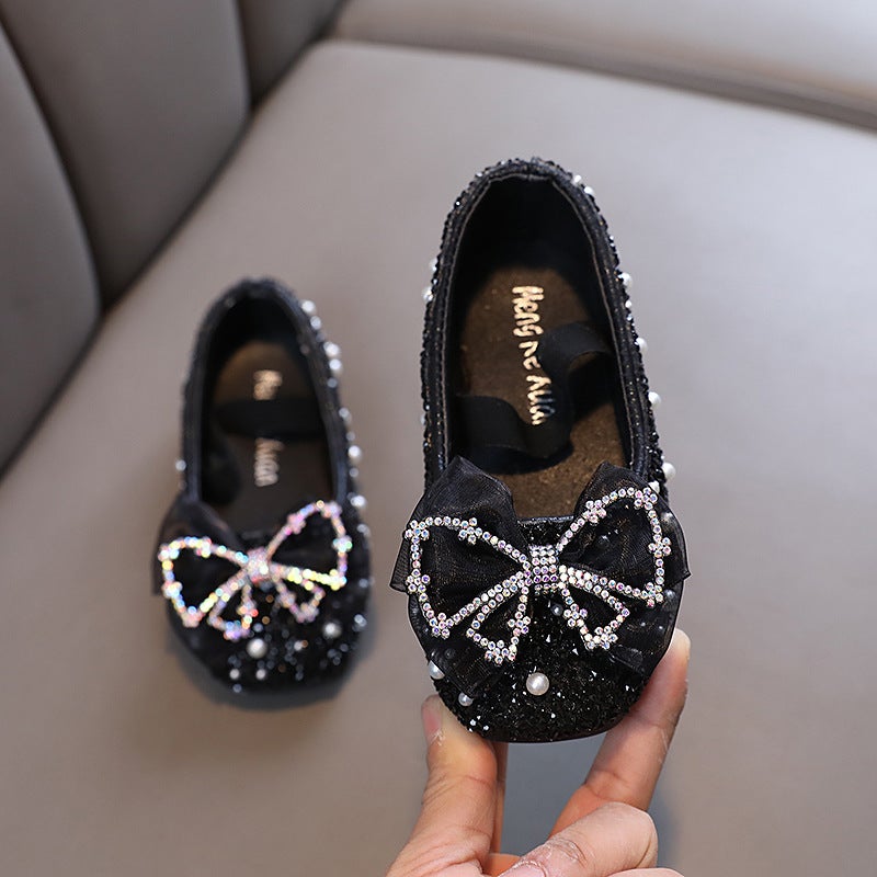 2025 Lady Girl Princess Girl Baby Princess Flats Leather Shoes Dance Performance Shoes School - Image 5