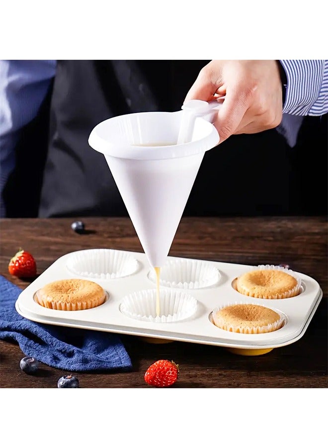 موزع عجينة الفطائر، موزع قمع، موزع شوكولاتة كريمة الزبدة المحمول باليد - Image 1