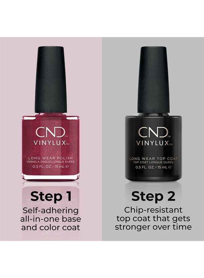 CND Vinylux Longwear Red Nail Polish, Gel-like Shine & Chip Resistant Color, Masquerade #130, 0.5 Fl Oz - Image 3