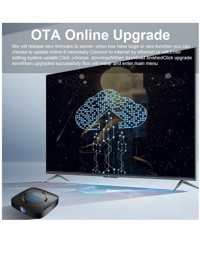 Transpeed Android 12.0 Set Top Box Voice Assistant 6K 2GB 16GB VOICE REMOTE - Image 3