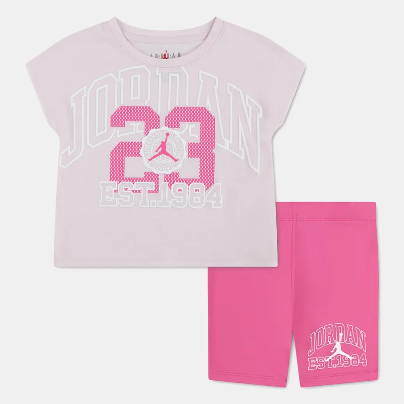 Kids' Boxy T-Shirt and Bike Shorts Set
