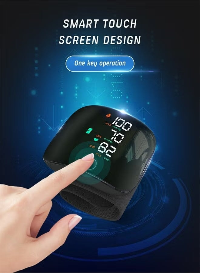 HAVEN Rechargeable Wrist Blood Pressure Monitor，Automatic Blood Pressure Monitor with Touch Screen & Automatic Voice，Irregular Heartbeat Detector - Image 2
