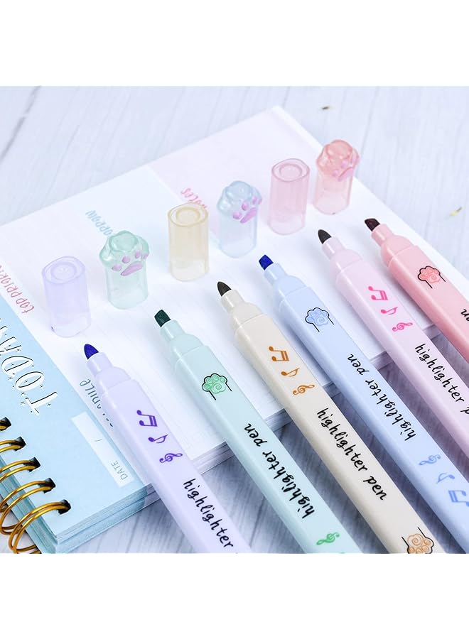 إيروريكس 12 قطعة من أقلام التمييز ذات الطرفين المزدوجين وأقلام التحديد الباستيل وأقلام التمييز الملونة وأقلام التمييز ذات الطرف الرفيع مناسبة للطلاب للكتابة في المكتب والمدرسة - Image 4